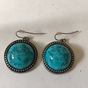 Faux turquoise earring